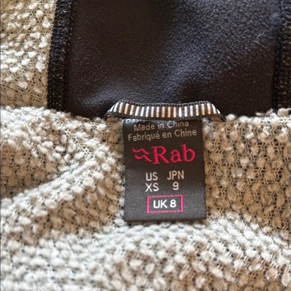 Rab sz XS Alpha Flux Jacket charcoal black grey zip front technical - Picture 7 of 9